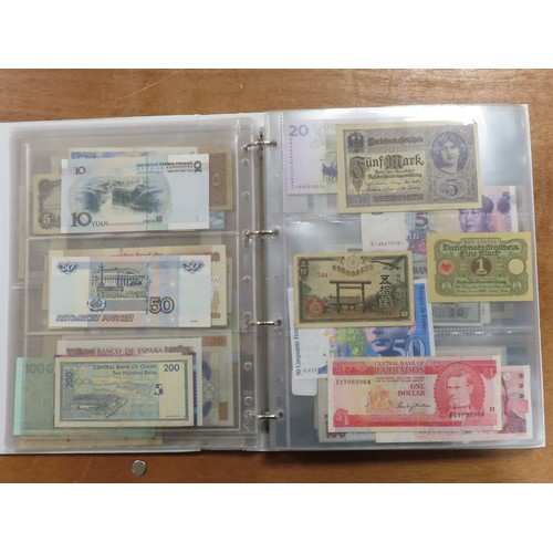 1206 - World (198), a collection in album including East African Currency Board, Tahiti, Malta, Egypt, Tuni... 