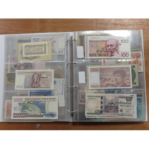 1206 - World (198), a collection in album including East African Currency Board, Tahiti, Malta, Egypt, Tuni... 