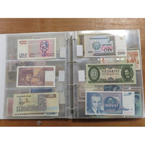 1206 - World (198), a collection in album including East African Currency Board, Tahiti, Malta, Egypt, Tuni... 