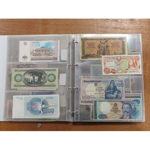 1206 - World (198), a collection in album including East African Currency Board, Tahiti, Malta, Egypt, Tuni... 