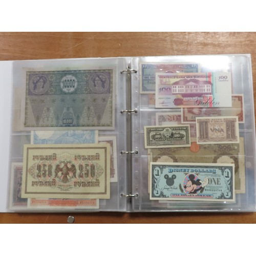 1206 - World (198), a collection in album including East African Currency Board, Tahiti, Malta, Egypt, Tuni... 