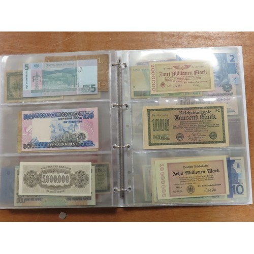 1206 - World (198), a collection in album including East African Currency Board, Tahiti, Malta, Egypt, Tuni... 