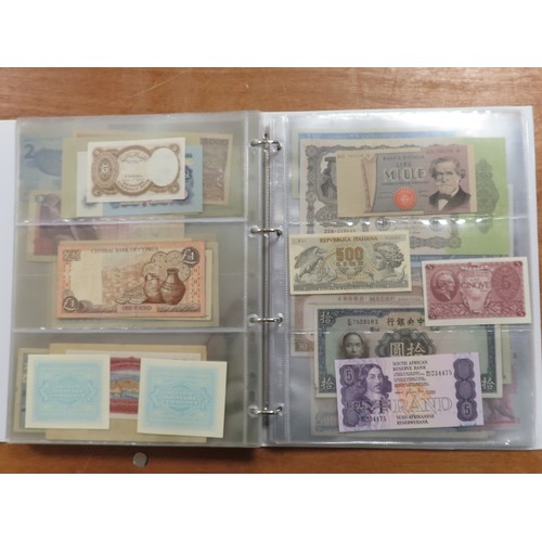 1206 - World (198), a collection in album including East African Currency Board, Tahiti, Malta, Egypt, Tuni... 