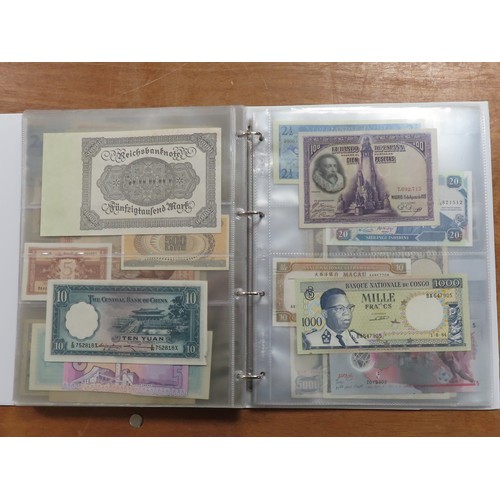 1206 - World (198), a collection in album including East African Currency Board, Tahiti, Malta, Egypt, Tuni... 