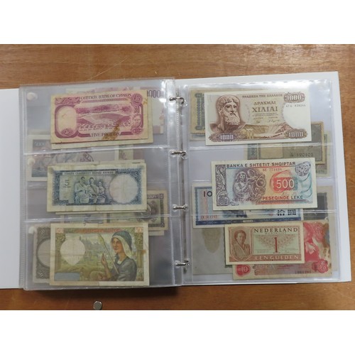 1206 - World (198), a collection in album including East African Currency Board, Tahiti, Malta, Egypt, Tuni... 