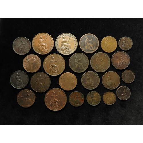 1780 - GB Copper & Bronze (160) 17th-20thC assortment, mixed grade.