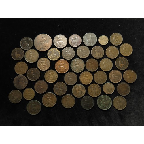 1780 - GB Copper & Bronze (160) 17th-20thC assortment, mixed grade.