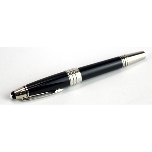 856 - Montblanc JFK dark blue ballpoint pen