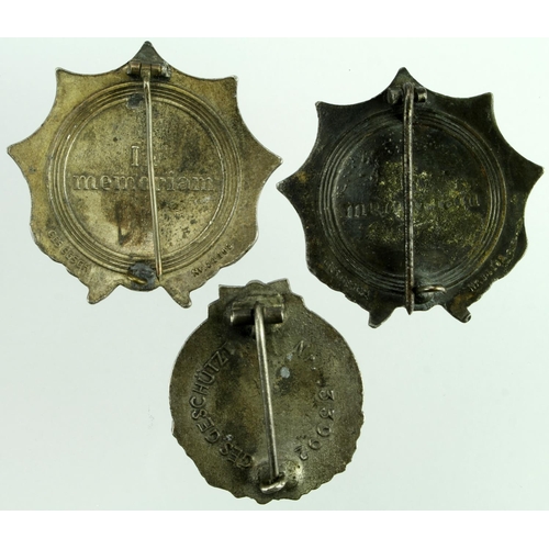 1079 - Imperial German Colonial Badges, different.  (3)