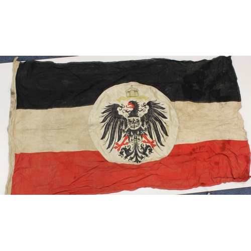 1080 - Imperial German Colonial Flag 5x3 feet approx, dated Berlin 1914, service wear