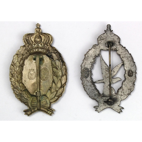 1099 - WW1 Imperial Pilots and Observers badges.