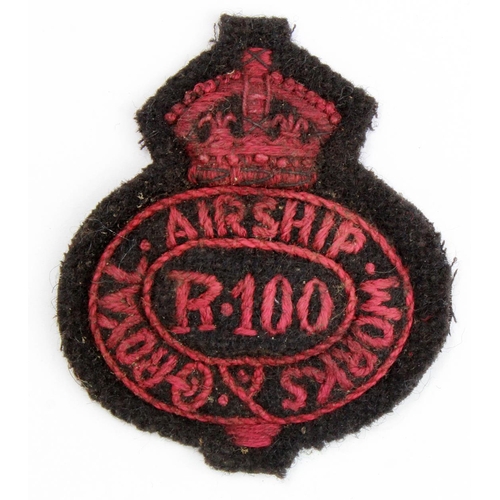 1177 - Badge an R100 Petty Officers / ORs cap badge