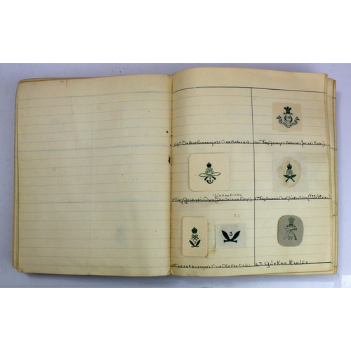 1181 - Badge interest an album of likely 400 plus of Letter & Envelope Badge Crests for WW1 era inc some ra... 