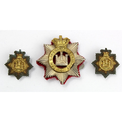 1190 - Badges - Victorian - The Devonshire Regiment cap badge and pair of collars.  (3)