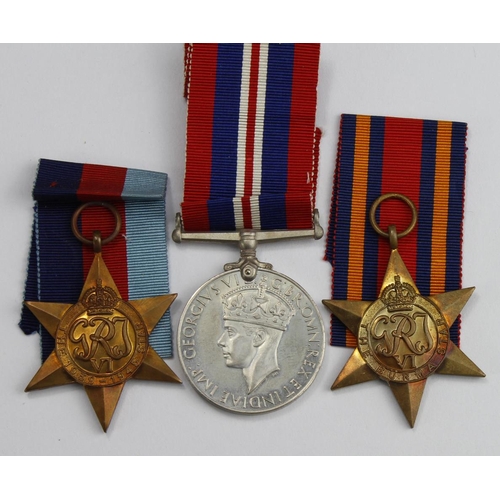 1779 - WW2 group to H T Lawrence RAF, of Petts Wood, Kent. 1939-45 Star, Burma Star, War Medal.  (3)