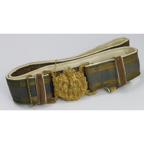 1782 - WW2 Italian Army Officers Dress Belt & Buckle.