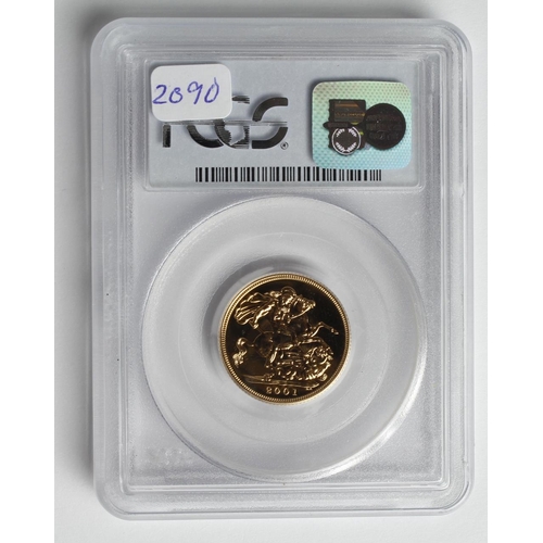 1884 - Sovereign 2001 PCGS MS66 slabed as 