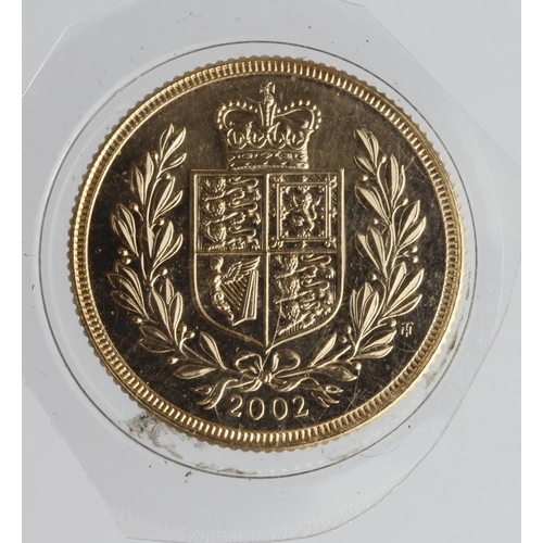 1886 - Sovereign 2002 (Shield back) BU still sealed