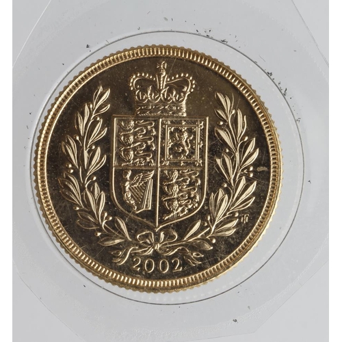 1887 - Sovereign 2002 (Shield back) BU still sealed