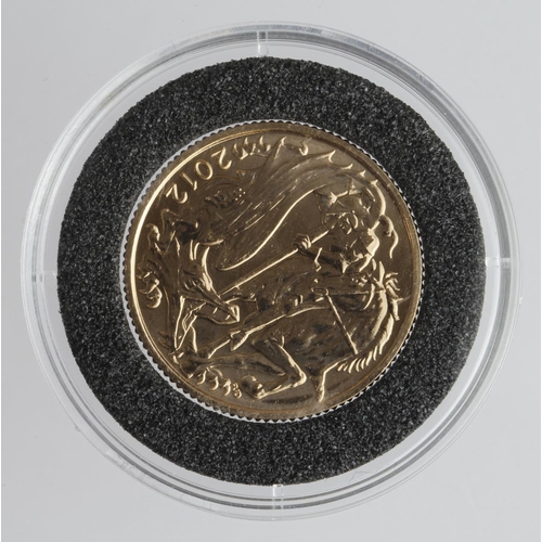 1898 - Sovereign 2012 BU in a hard plastic capsule