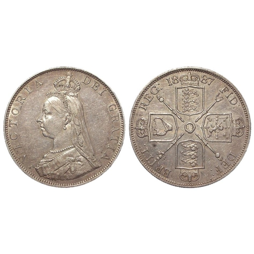 1921 - Double-Florin 1887 roman 1, EF, a few light scratches.