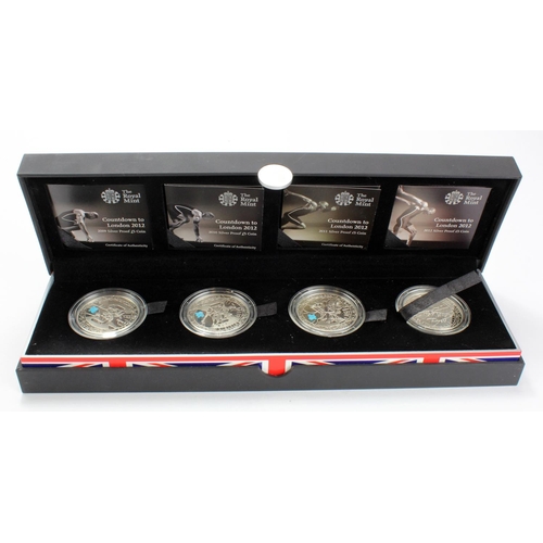 1926 - Five Pounds silver proof four coin set 