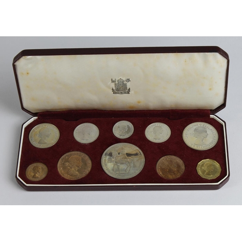 1958 - Proof Set 1953 (10 coins) Crown to Farthing, nFDC with original case.