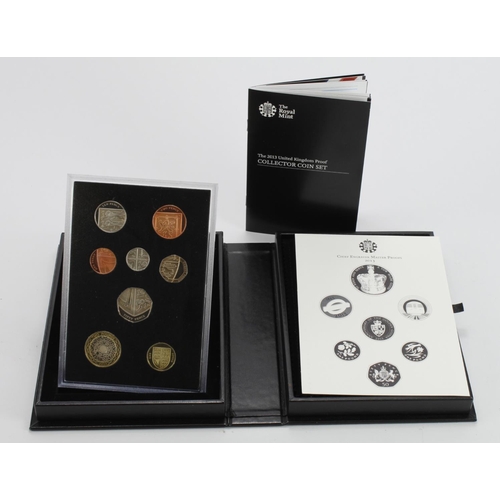 1965 - Royal Mint: The 2013 United Kingdom Proof Coin Set Collector Edition, FDC in 'black book' case with ... 