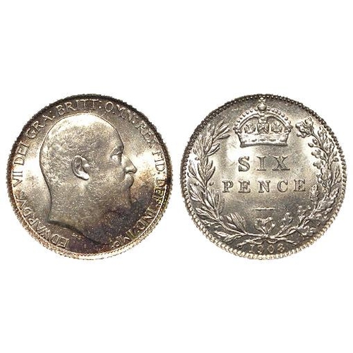 1978 - Sixpence 1908 lightly toned AU