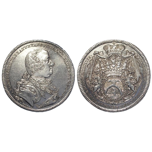 1998 - Austrian States, Batthyani 1/2 Thaler 1765, KM# 1, cleaned GVF