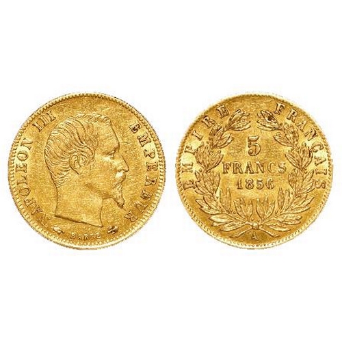 2013 - France gold 5 Francs 1856A, GVF