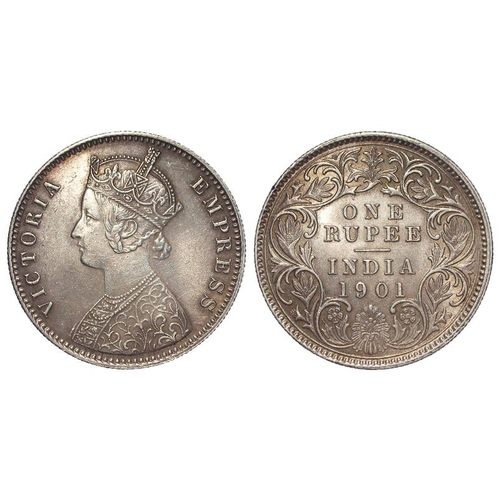 2026 - India One Rupee 1901, lightly toned UNC