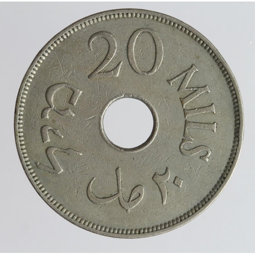 2045 - Palestine cupro-nickel 20 Mils 1933 VF