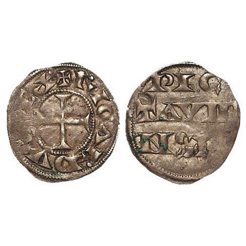 2105 - Anglo-Gallic: Richard I Coeur de Lion (Richard the Lionhearted) as King of Poitou, silver Denier 118... 