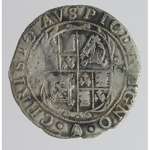 2122 - Charles I silver Sixpence mm. Harp, S.2811, 2.86g, F/GF