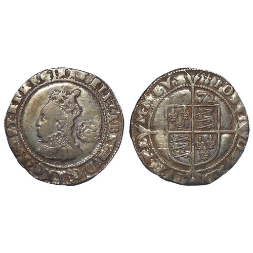 2129 - Elizabeth I silver Sixpence 1572 mm. Ermine, S.2562, 3.0g, nVF