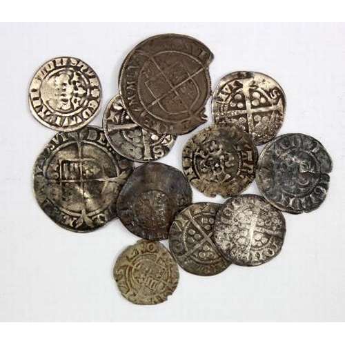 2130 - English Hammered Silver (11) assortment Henry III to Elizabeth I, noted Henry III Short Cross Penny ... 