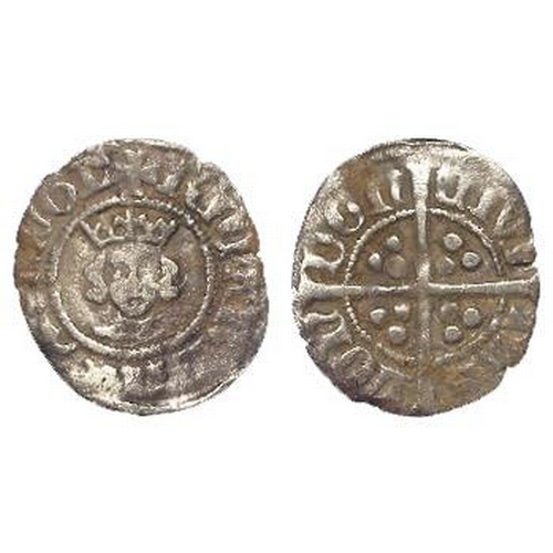 2150 - Richard II silver Halfpenny, intermediate style, S.1699, 0.43g, nVF