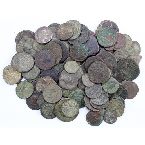 2156 - Roman Coins (96) mostly late bronzes, mixed grade.