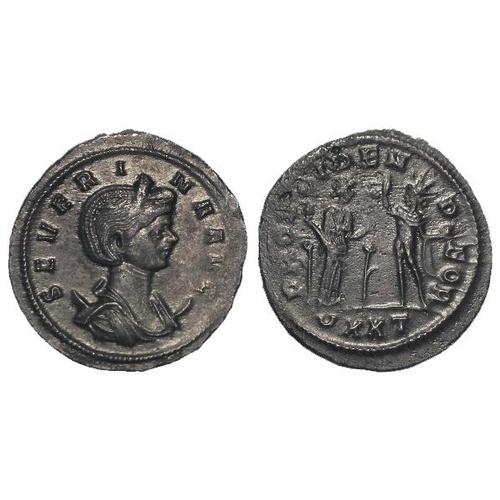 2172 - Roman Imperial: Severina (wife of Aurelian) billon Antoninianus, Ticinum Mint 274-5 AD. Rev: PROVIDE... 