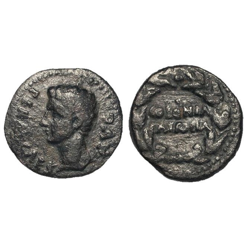 2178 - Roman Provincial: Augustus, Spain, Colonia Patricia (Cordoba) 27 BC-14 AD, AE27. His bare head l. / ... 