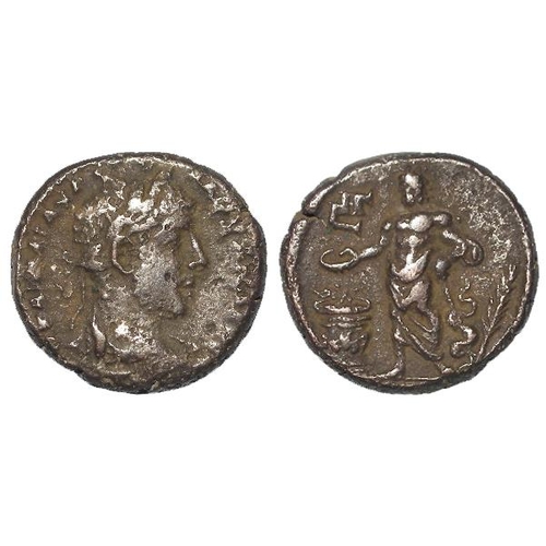 2184 - Roman Provincial: Severus Alexander, Alexandria, Egypt, billon Tetradrachm. Rev: Asklepios stg. l. s... 