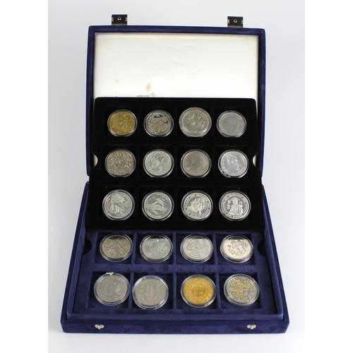 2219 - GB & Commonwealth Crowns (36) in a Westminster case, including many £5 coins and some silver proofs,... 