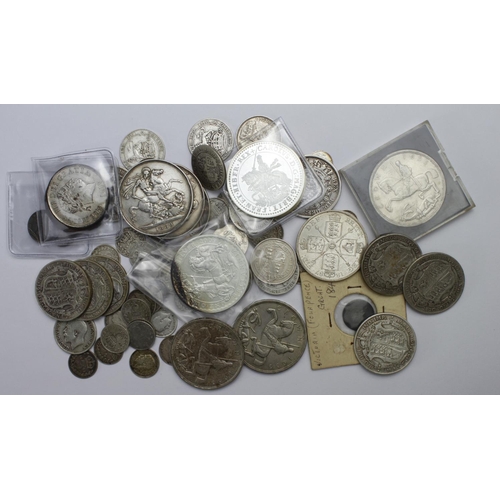 2241 - GB Coins (73) 19th-20thC, mostly silver. Noted Groat 1837 GVF, Maundy 4d 1831 EF light scratches, et... 