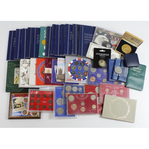 2300 - GB Mint Sets (9) plus various other sets GB & World, Whitman folders, some part filled, a few medall... 