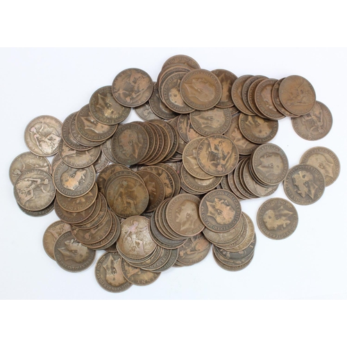 2304 - GB Pennies (120) 1918H, mixed grade from circulation.