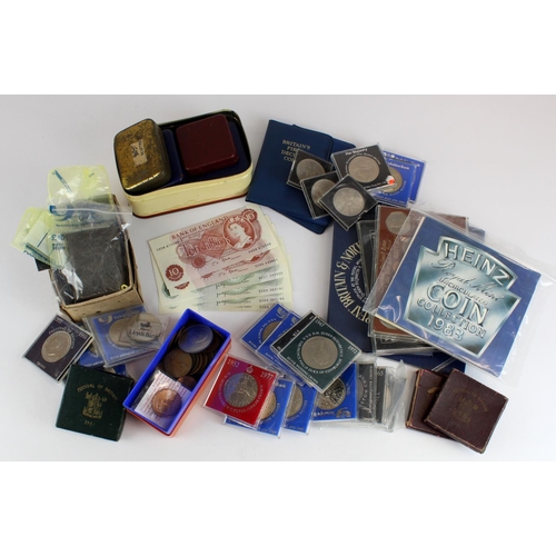 2310 - GB Predecimal Coins, Crowns, Sets, Medallions and Misc., in a stacker box. Also noted a Birmingham h... 