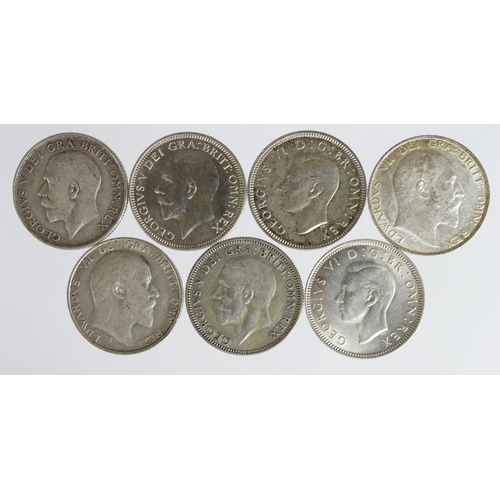 2341 - GB Shillings (7): 1902 to 1941 various, VF to EF, noted 1902 EF