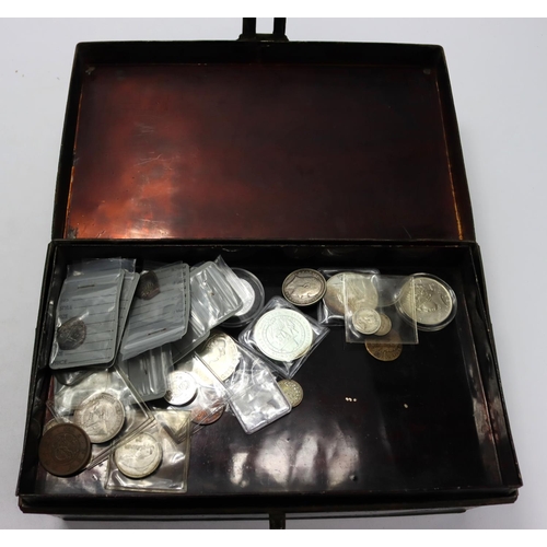 2420 - World Coins (35) 17th to 20thC including Spanish copper cobs; silver including crown-size and 2x Mar... 