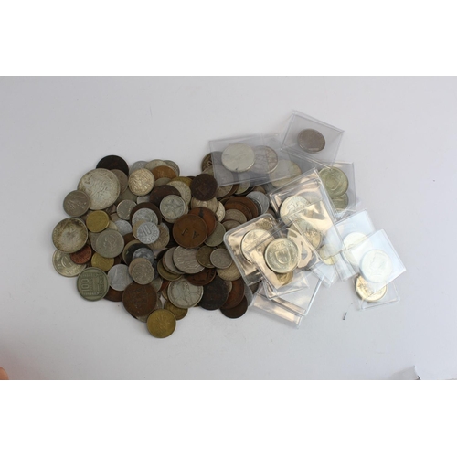 2429 - World Coins: 17th-20thC assortment including silver.